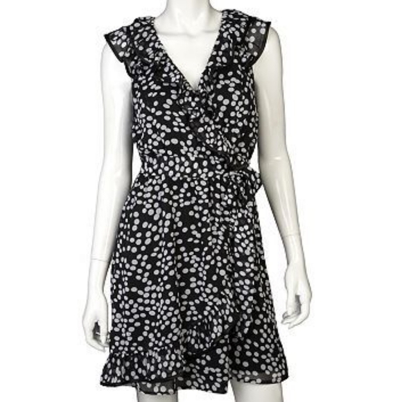 IZ Byer Black & White Polka For Dress NWT - Picture 1 of 9